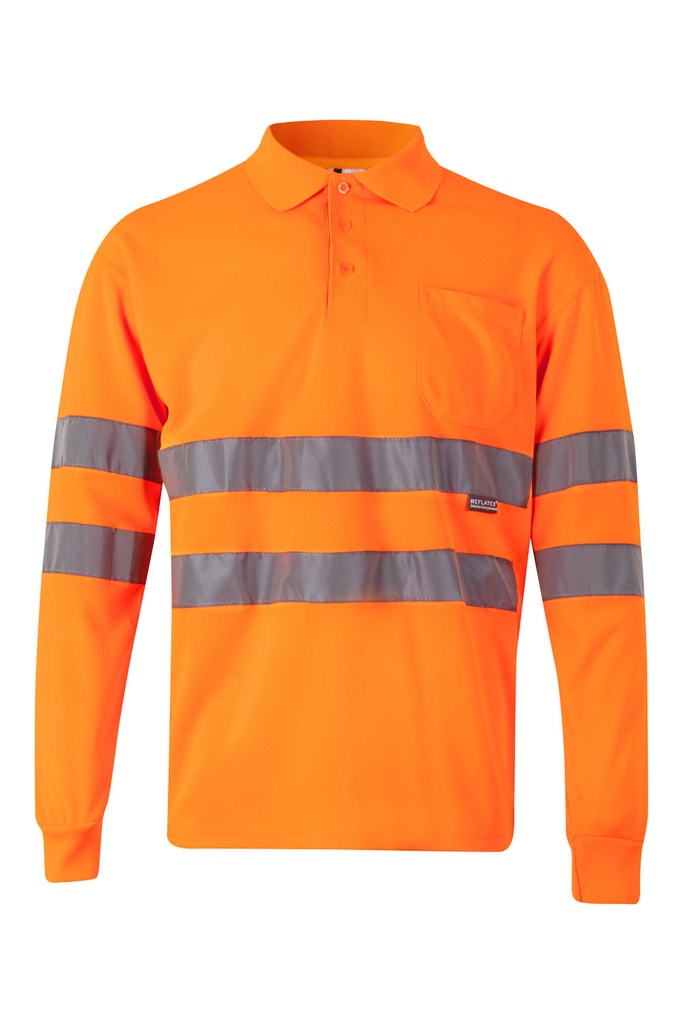 [174_XS_19] 174 Polo Ml Av (_XS, 19-NARANJA FLÚOR)
