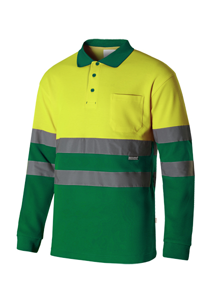 305515 Polo Algodón Bicolor Ml Av