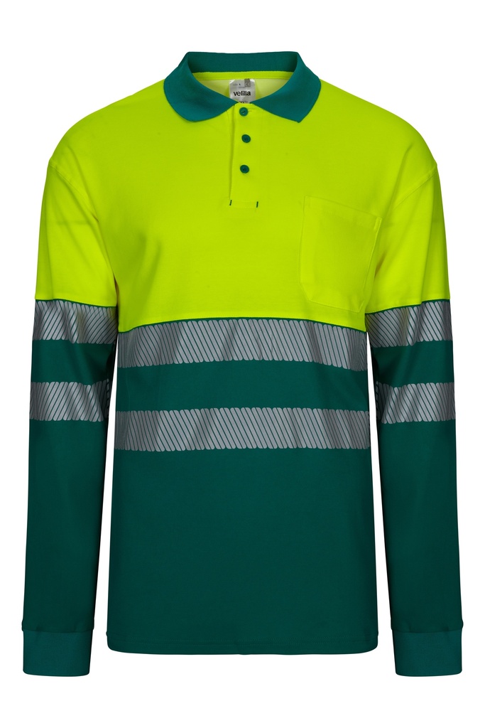 305525 Polo Algodón Bicolor Ml Rs