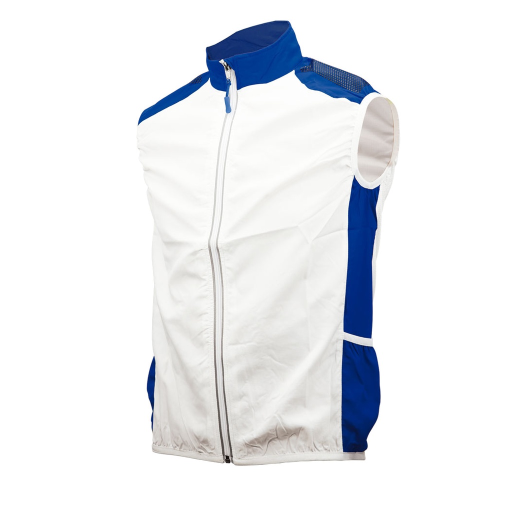 [JA13WB-XS] Chaleco Cortavientos Jackie (-XS, WB-Blanco/Azul marino)