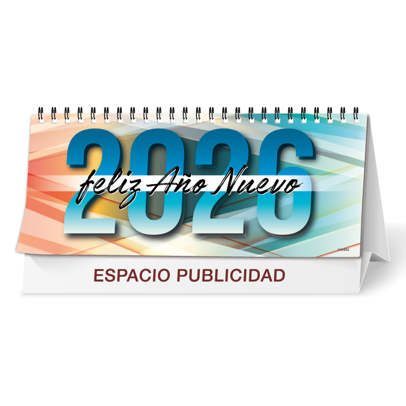 [CW202] Calendario sobremesa Wire-O grande 22 cm (Mensual 7 H, Números)