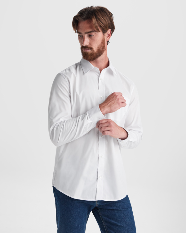 [CM55040101] Camisa Aifos L/S (01 - Blanco, S)